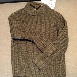 Zara 6 boys shawlneck sweater